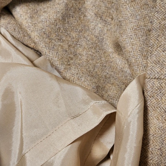 MAGASCHONI COLLECTION Sheath Dress Brown Zipper Tweed Sleeveless 6 - Picture 4 of 9